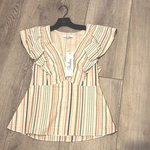 Parker Qualie Stripe Top